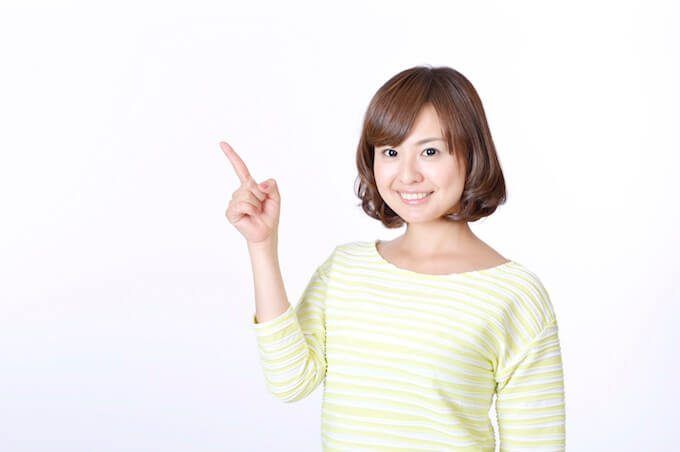 笑顔の女性