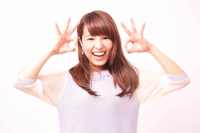笑顔の女性